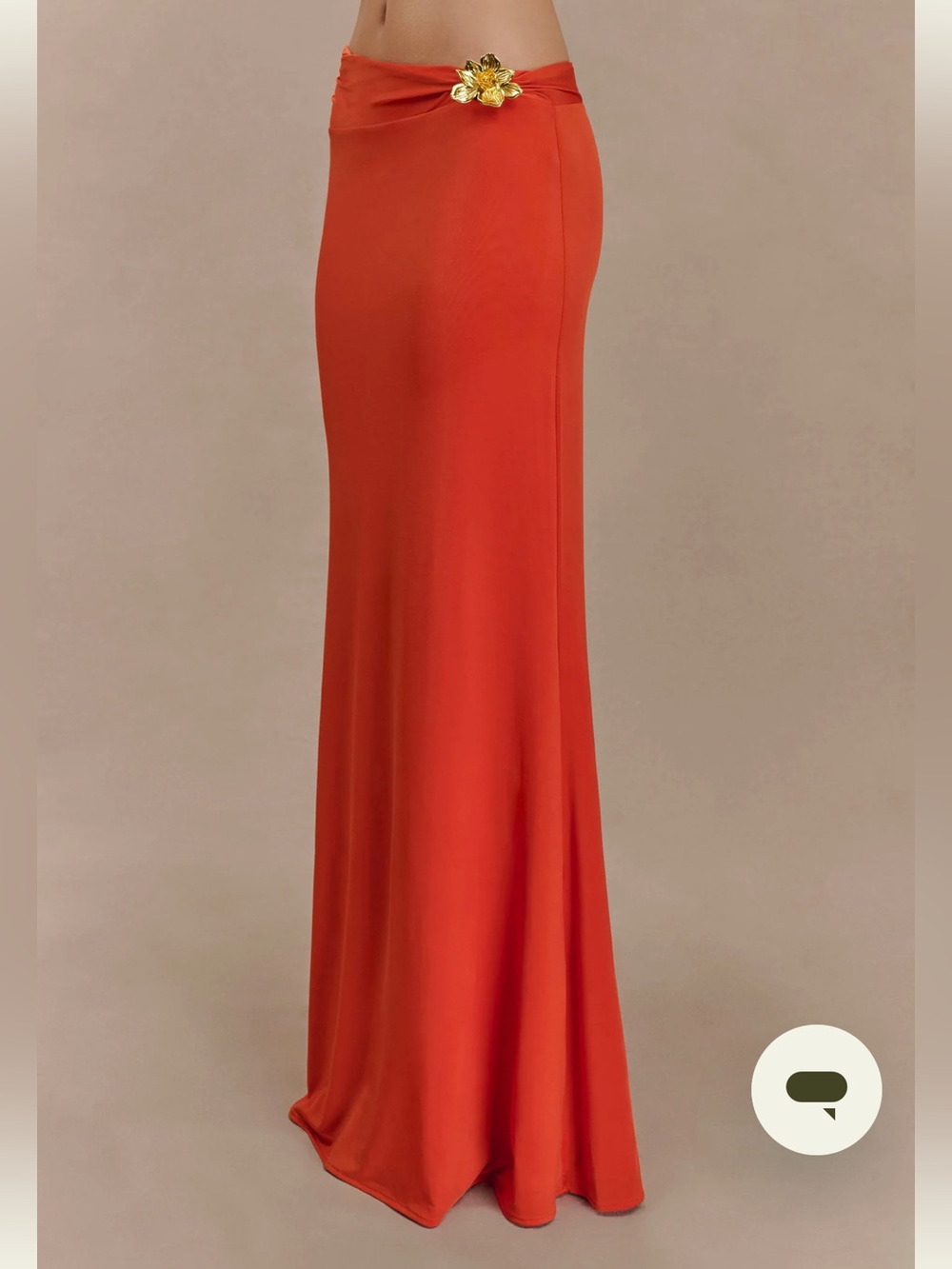Brand New Maxi Skirt with Gold Accent Hardware